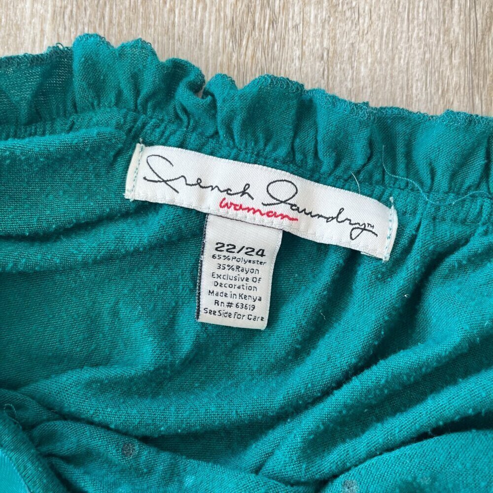 Womens French Laundry Green Blouse - 22/24 - Picture 6 of 6